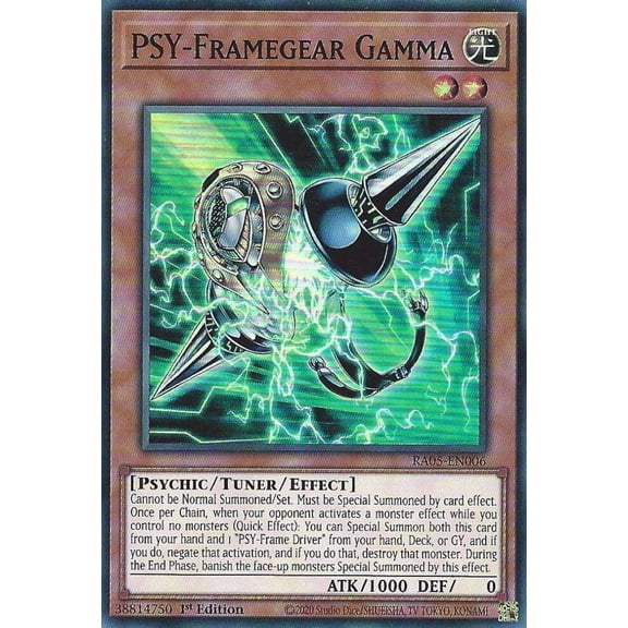 YuGiOh Rarity Collection 5 Super Rare PSY-Framegear Gamma RA05-EN006