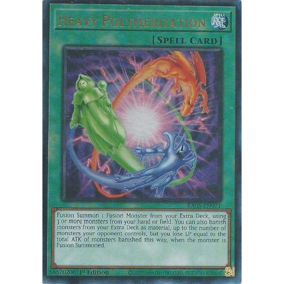 YuGiOh Rarity Collection 5 Ultimate Rare Heavy Polymerization RA05-EN071