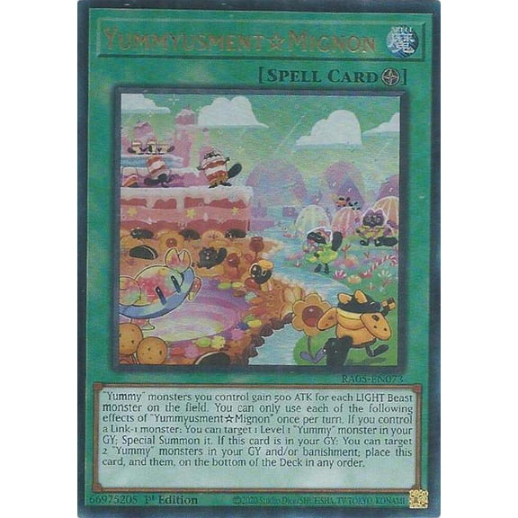 YuGiOh Rarity Collection 5 Ultimate Rare YummyusmentMignon RA05-EN073