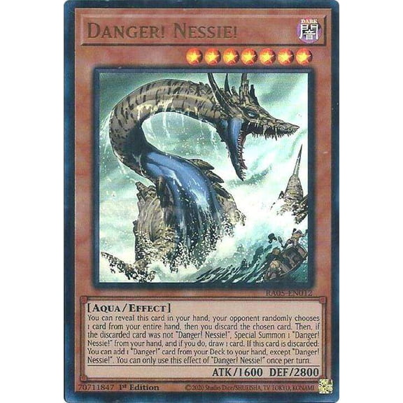 YuGiOh Rarity Collection 5 Ultra Rare Danger! Nessie! RA05-EN012