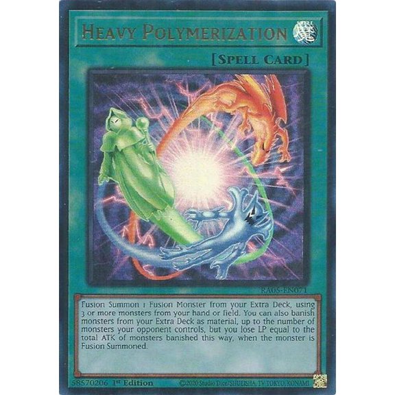 YuGiOh Rarity Collection 5 Ultra Rare Heavy Polymerization RA05-EN071
