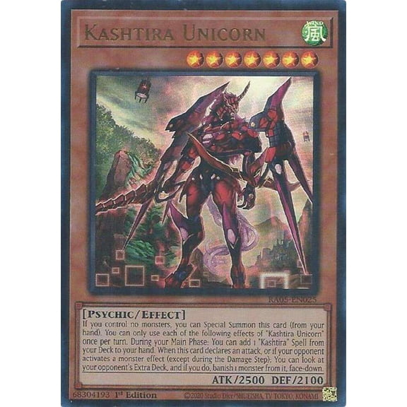YuGiOh Rarity Collection 5 Ultra Rare Kashtira Unicorn RA05-EN025