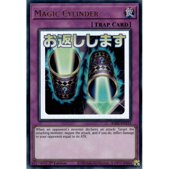 YuGiOh Rarity Collection 5 Ultra Rare Magic Cylinder RA05-EN123
