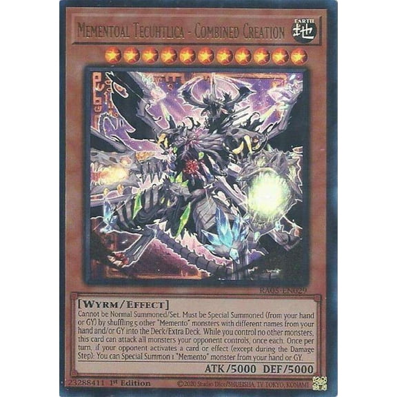 YuGiOh Rarity Collection 5 Ultra Rare Mementoal Tecuhtlica - Combined Creation RA05-EN029