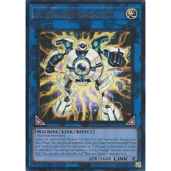 YuGiOh Rarity Collection 5 Ultra Rare Platinum Gadget RA05-EN054