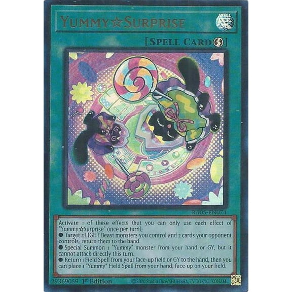 YuGiOh Rarity Collection 5 Ultra Rare YummySurprise RA05-EN074