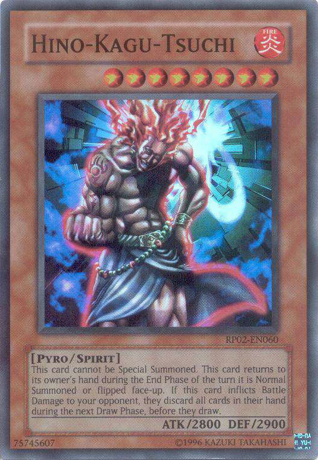 YuGiOh Retro Pack 2 Super Rare Hino-Kagu-Tsuchi RP02-EN060
