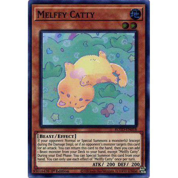 YuGiOh Rise of the Duelist Super Rare Melffy Catty ROTD-EN018