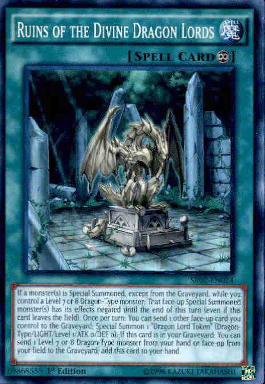 YuGiOh Rise of the True Dragons Structure Deck Super Rare Ruins of the  Divine Dragon Lords SR02-EN024 - Walmart.com