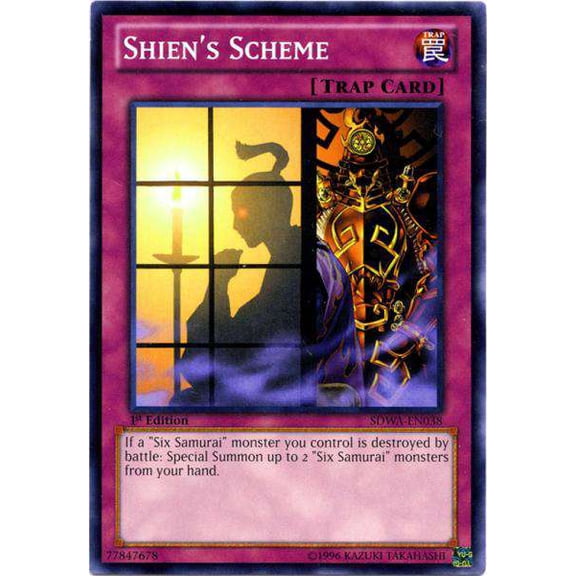 YuGiOh Samurai Warlords Structure Deck Common Shien's Scheme SDWA-EN038