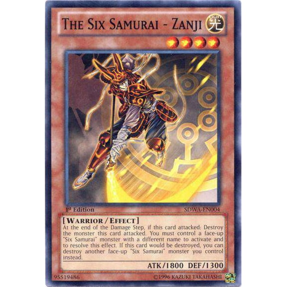 YuGiOh Samurai Warlords Structure Deck Common The Six Samurai - Zanji SDWA-EN004