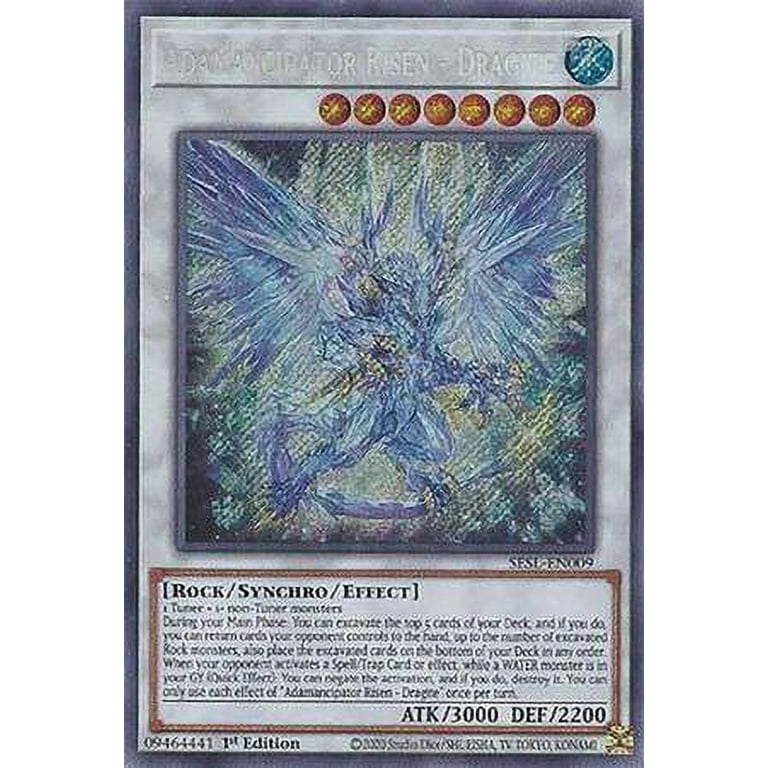 yugioh adamancipator cards Crystal Raptite - SESL-EN005 Super Rare also place the excavated cards on the bottom of the Deck in any order SESL-EN001 Adamancipator Seeker : SESL-EN001