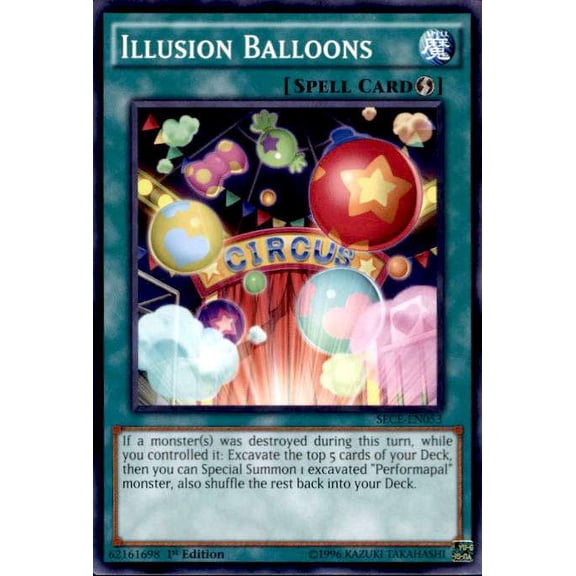 YuGiOh Secrets of Eternity Common Illusion Balloons SECE-EN053