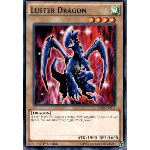 YuGiOh Seto Kaiba Structure Deck Common Luster Dragon SDKS-EN019