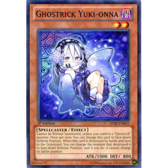 YuGiOh Shadow Specters Common Ghostrick Yuki-onna SHSP-EN019