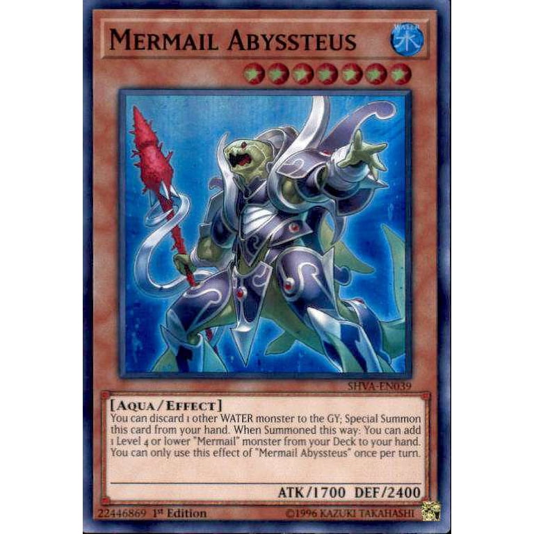 YuGiOh Shadows over Valhalla Super Rare Mermail Abyssteus SHVA-EN039 -  Walmart.com
