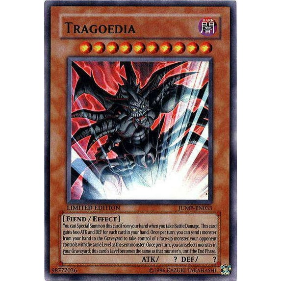 YuGiOh Shonen Jump Ultra Rare Tragoedia JUMP-EN033