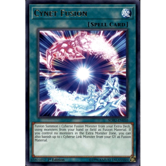 YuGiOh Soul Fusion Rare Cynet Fusion SOFU-EN050