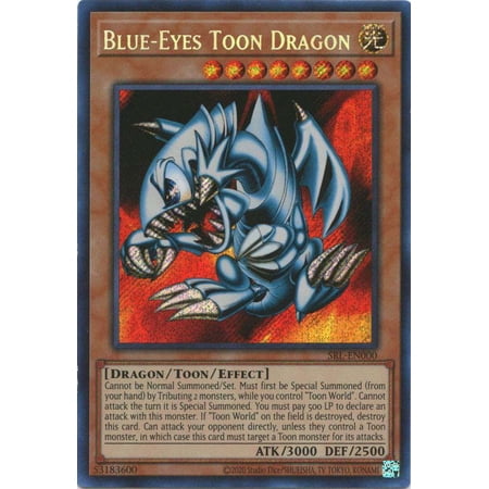 YuGiOh Spell Ruler 25th Anniversary Secret Rare Blue-Eyes Toon Dragon SRL-EN000