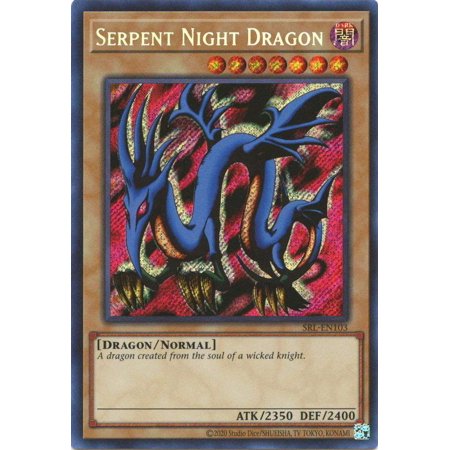 YuGiOh Spell Ruler 25th Anniversary Secret Rare Serpent Night Dragon SRL-EN103