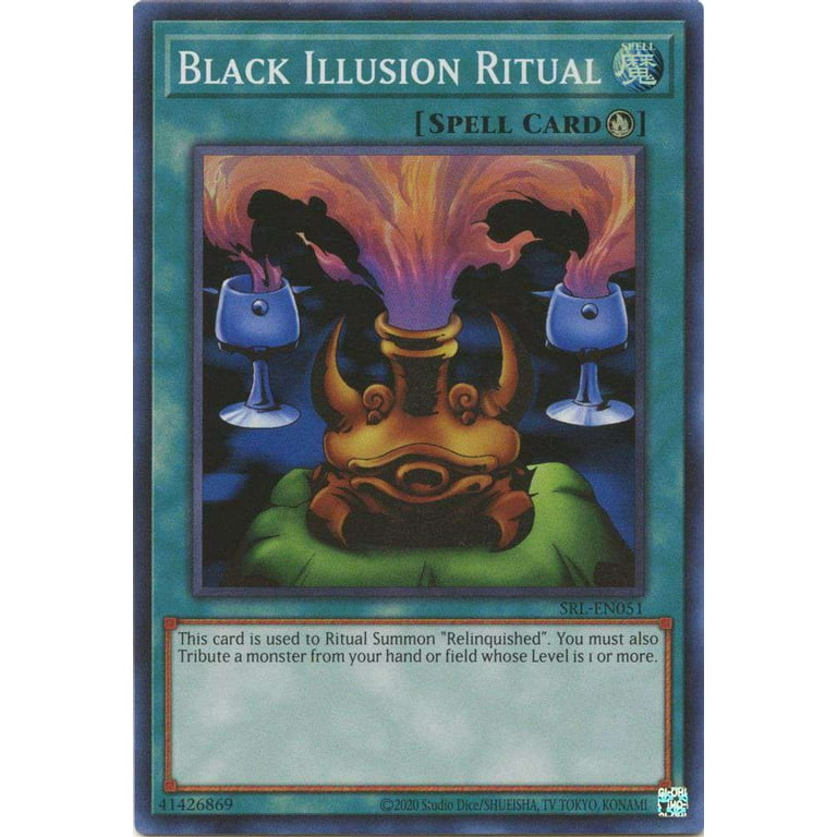 YuGiOh Spell Ruler 25th Anniversary Super Rare Black Illusion Ritual  SRL-EN051 - Walmart.com