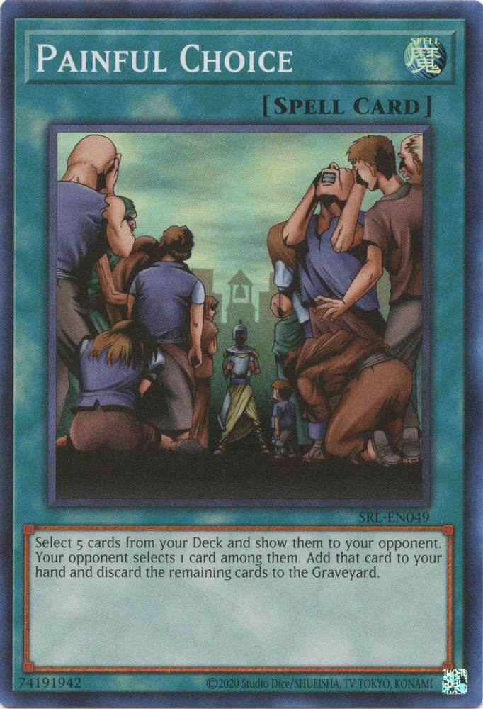 YuGiOh Spell Ruler 25th Anniversary Super Rare Painful Choice SRL-EN049 -  Walmart.com