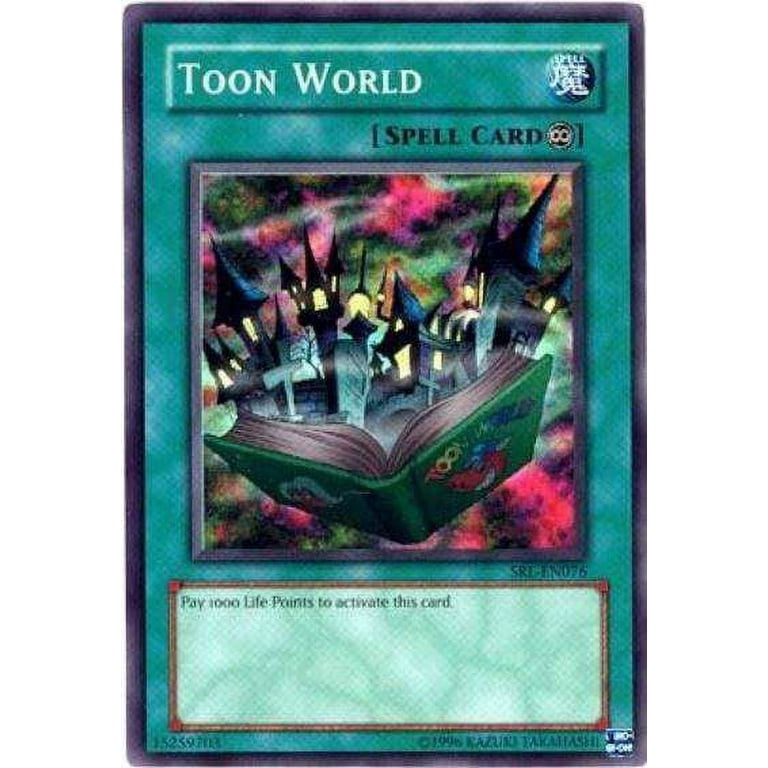 YuGiOh Spell Ruler 25th Anniversary Super Rare Toon World SRL-EN076 -  Walmart.com