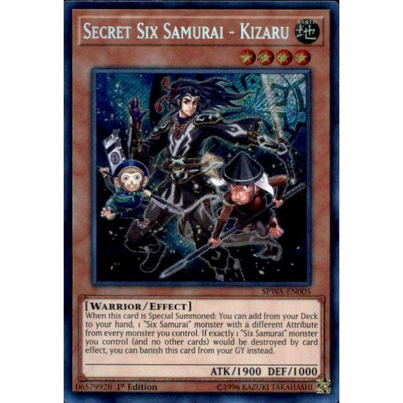 YuGiOh Spirit Warriors Secret Six Samurai - Kizaru SPWA-EN005