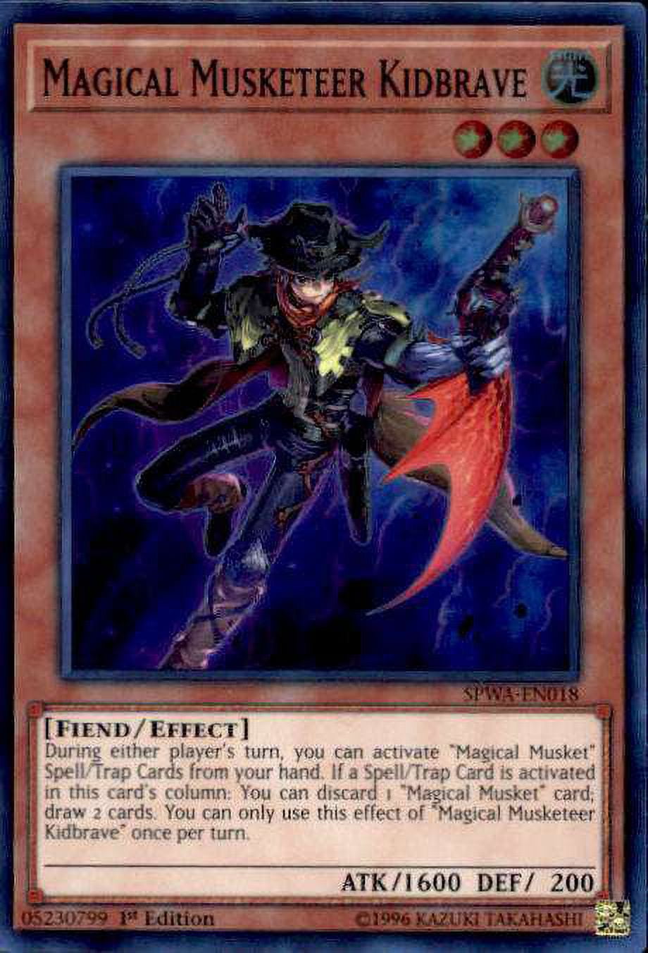 YuGiOh Spirit Warriors Super Rare Magical Musketeer Kidbrave SPWA-EN018 -  Walmart.com