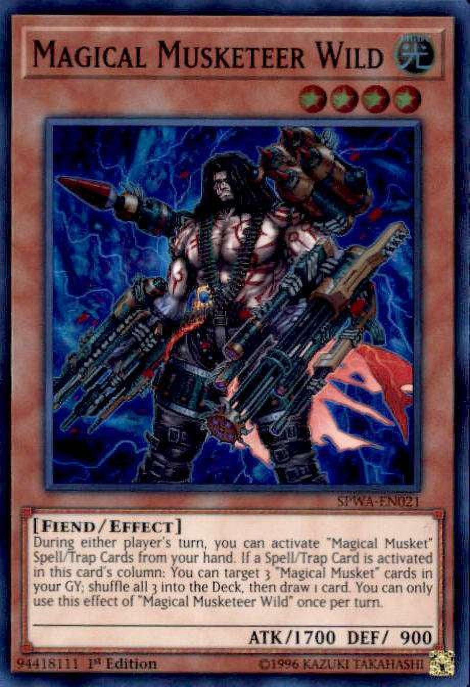 YuGiOh Spirit Warriors Super Rare Magical Musketeer Wild SPWA-EN021 -  Walmart.com