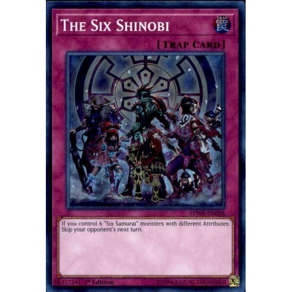 YuGiOh Spirit Warriors Super Rare The Six Shinobi SPWA-EN008