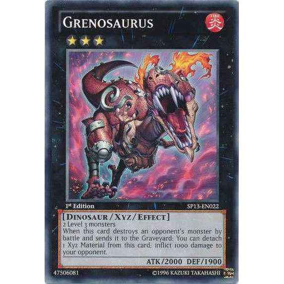 YuGiOh Star Pack 2013 Common Grenosaurus SP13-EN022