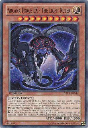 YuGiOh Star Pack 2013 Starfoil Rare Arcana Force EX - The Light Ruler  SP13-EN044 - Walmart.com