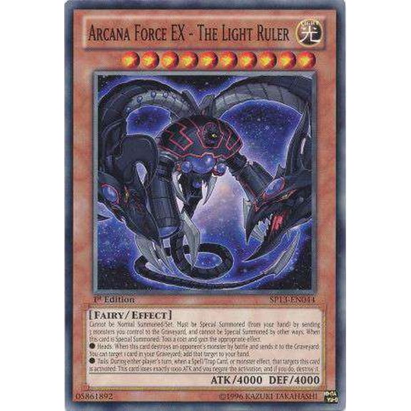 YuGiOh Star Pack 2013 Starfoil Rare Arcana Force EX - The Light Ruler SP13-EN044
