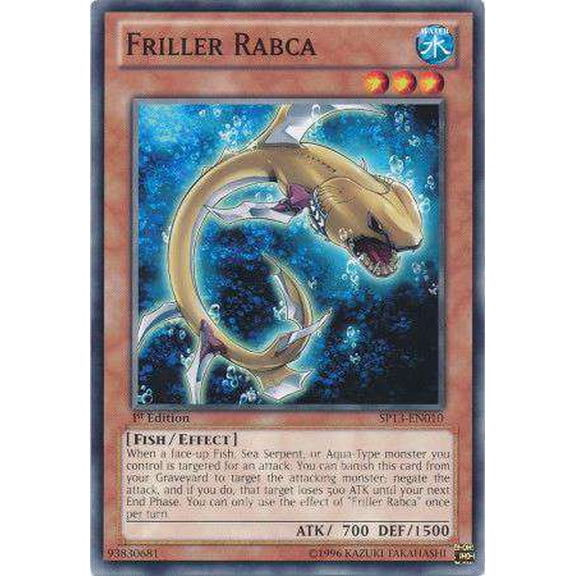YuGiOh Star Pack 2013 Starfoil Rare Friller Rabca SP13-EN010