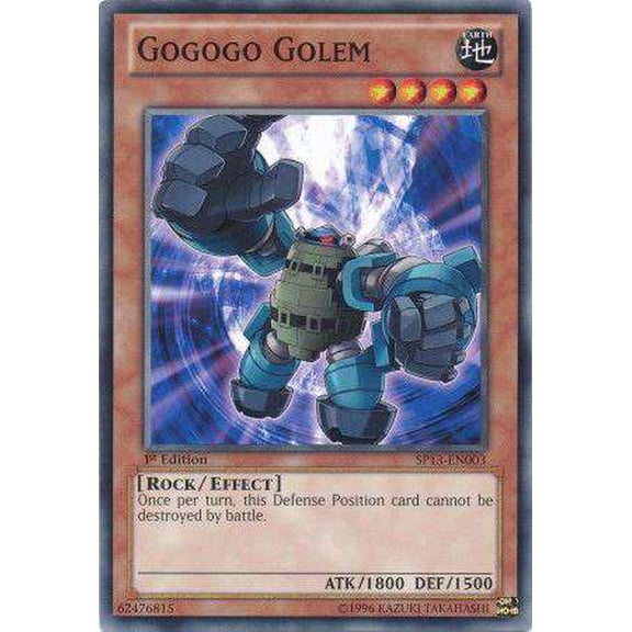 YuGiOh Star Pack 2013 Starfoil Rare Gogogo Golem SP13-EN003