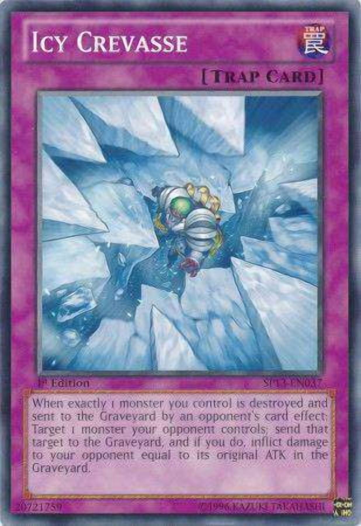 13 star yugioh card YuGiOh Star Pack 2013 Starfoil Rare Icy Crevasse SP13-EN037