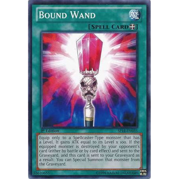 YuGiOh Star Pack 2014 Starfoil Rare Bound Wand SP14-EN035