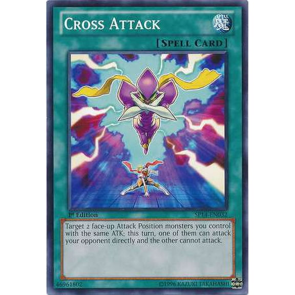 YuGiOh Star Pack 2014 Starfoil Rare Cross Attack SP14-EN032