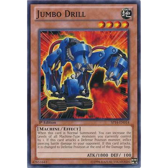 YuGiOh Star Pack 2014 Starfoil Rare Jumbo Drill SP14-EN014