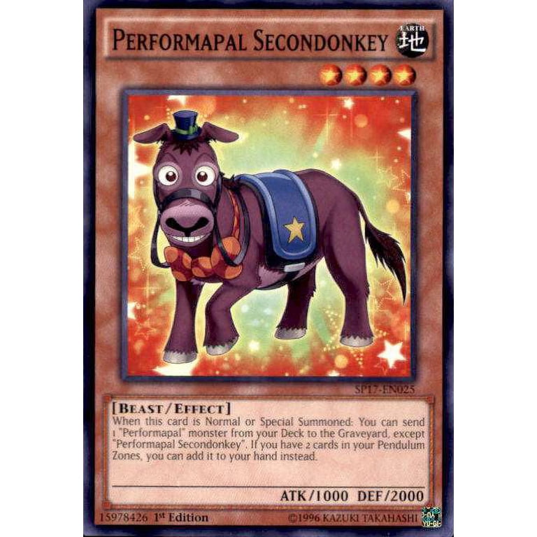 YuGiOh Star Pack Battle Royal Common Performapal Secondonkey SP17-EN025 -  Walmart.com