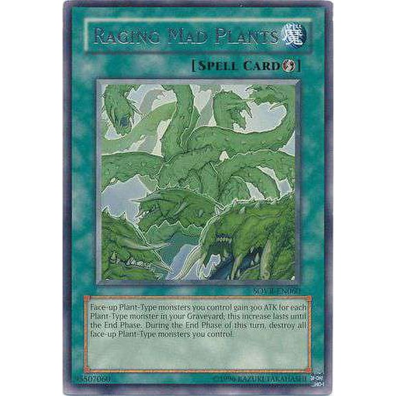 YuGiOh Stardust Overdrive Rare Raging Mad Plants SOVR-EN060