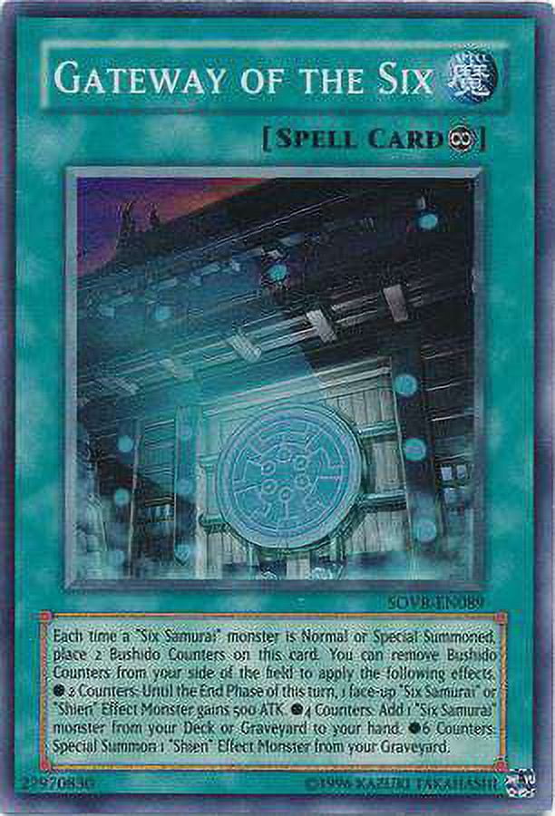 YuGiOh Stardust Overdrive Super Rare Gateway of the Six SOVR-EN089 - Walmart.com YuGiOh Stardust Overdrive Super Rare Gateway of the Six SOVR-EN089 - Walmart.com