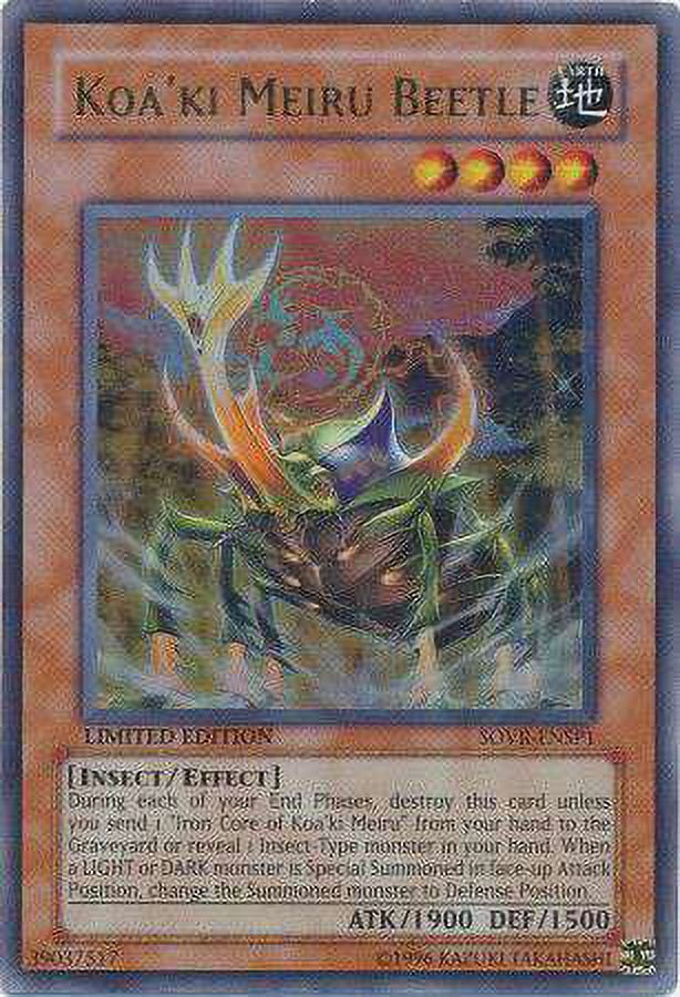 YuGiOh Stardust Overdrive Ultra Rare Koa'ki Meiru Beetle SOVR-ENSP1 -  Walmart.com