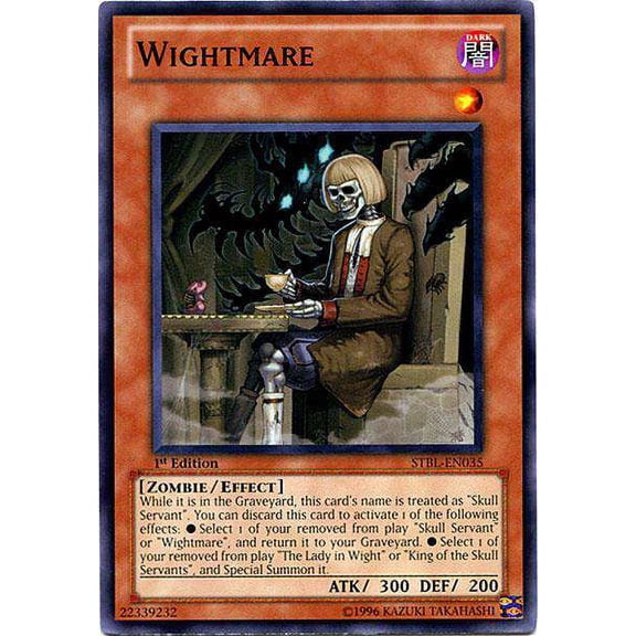 YuGiOh Starstrike Blast Common Wightmare STBL-EN035