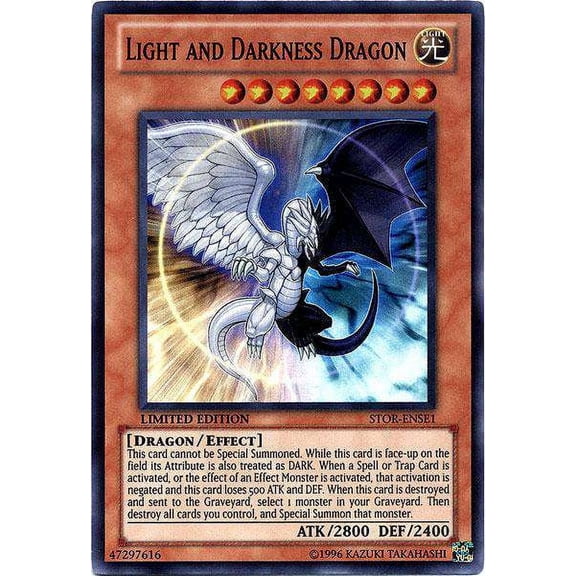 YuGiOh Storm of Ragnarok Light and Darkness Dragon STOR-ENSE1
