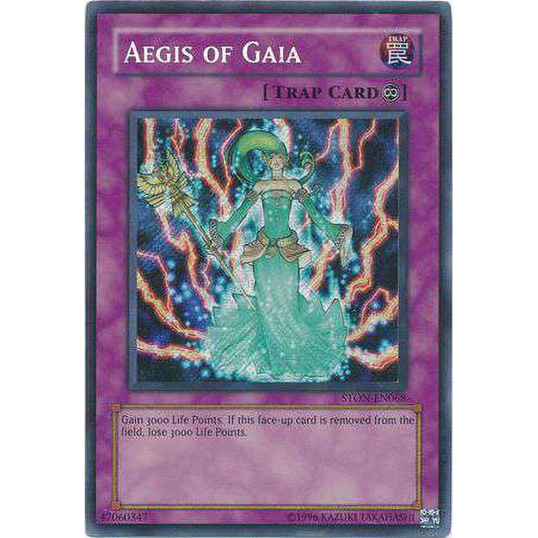 YuGiOh Strike of Neos Secret Rare Aegis of Gaia STON-EN068 - Walmart.com