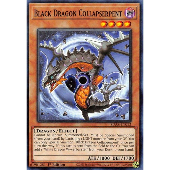 YuGiOh Structure Deck: Albaz Strike Common Black Dragon Collapserpent SDAZ-EN013
