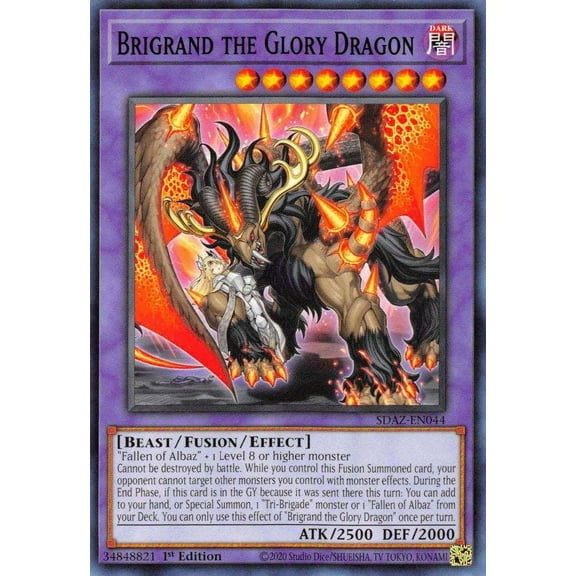 YuGiOh Structure Deck: Albaz Strike Common Brigrand the Glory Dragon SDAZ-EN044