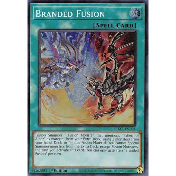 YuGiOh Structure Deck: Albaz Strike Super Rare Branded Fusion SDAZ-EN021